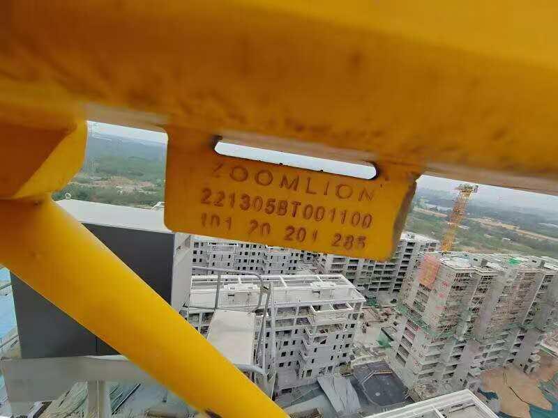 Used 2020 Zoomlion W6013-6 Flat-Top Tower Crane