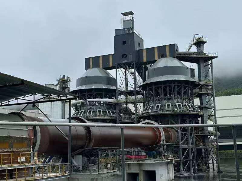 Used 3m x 60m (9.8ft x 197ft) Lime Rotary Kiln with Preheater – 300 TPD Capacity