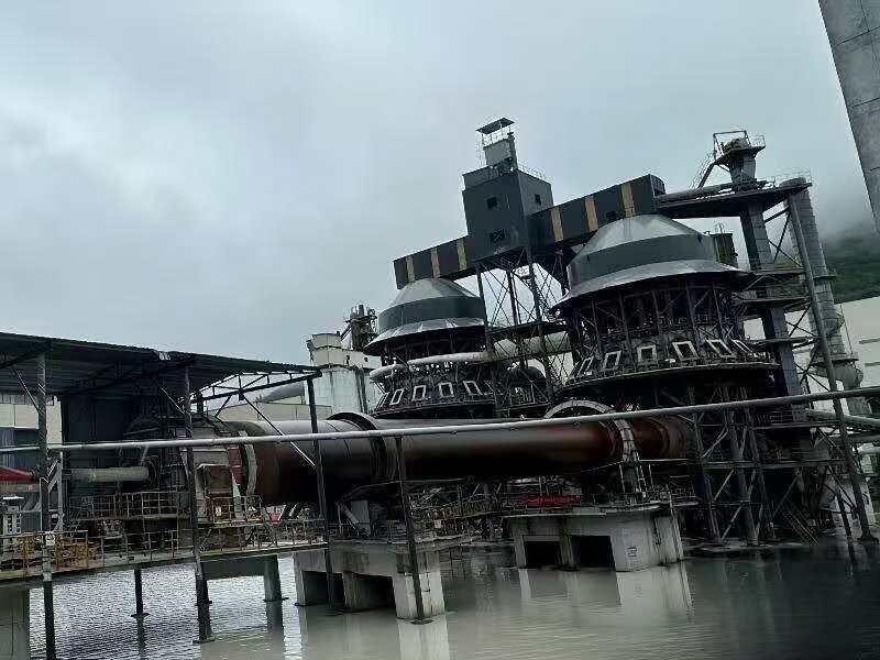 Used 3m x 60m (9.8ft x 197ft) Lime Rotary Kiln with Preheater – 300 TPD Capacity